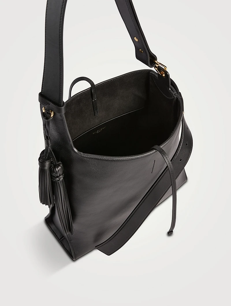 Medium Belted Leather Shoulder Bag