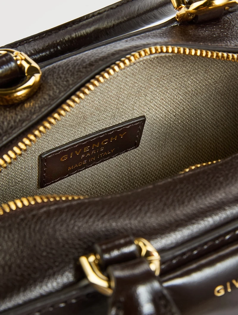 Mini Antigona Cube Leather Bag