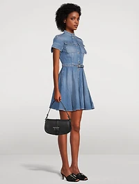 T-Bar Leather Crossbody Bag