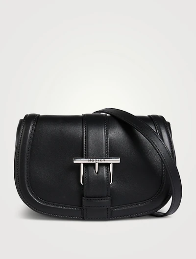 Mini T-Bar Leather Crossbody Bag