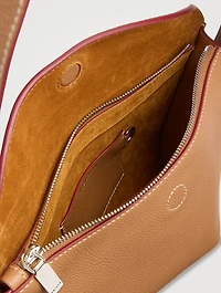 T-Bar Sling Leather Shoulder Bag