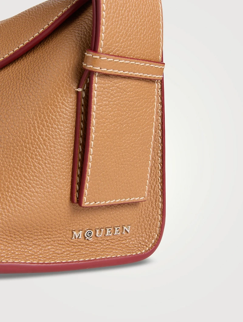 T-Bar Sling Leather Shoulder Bag