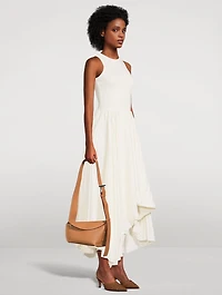 T-Bar Sling Leather Shoulder Bag