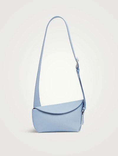 T-Bar Sling Leather Shoulder Bag