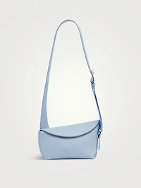 T-Bar Sling Leather Shoulder Bag