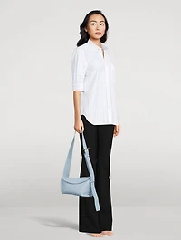 T-Bar Sling Leather Shoulder Bag
