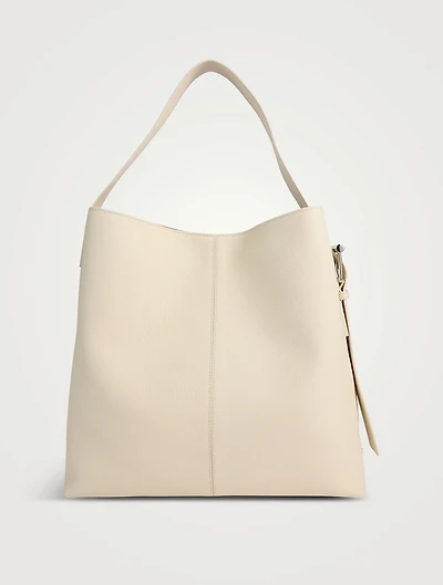 T-Bar Sling Leather Shoulder Bag