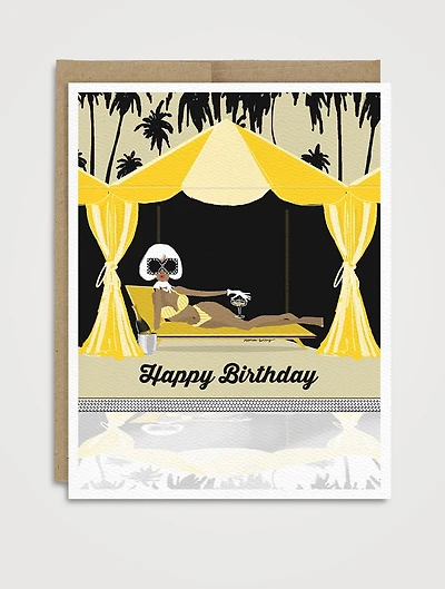 Cabana Cheers Birthday Greeting Card