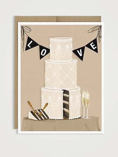 Love Layers Wedding Greeting Card