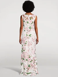 Cherry Blossom Guipure Gown