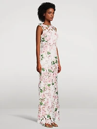 Cherry Blossom Guipure Gown