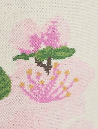 Cherry Blossom Jacquard Mini Dress