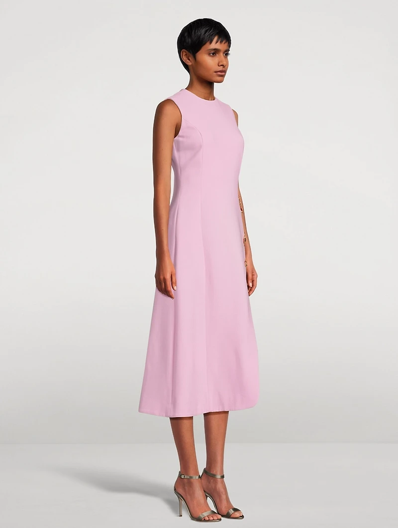 Butterfly-Embellished Midi Dress