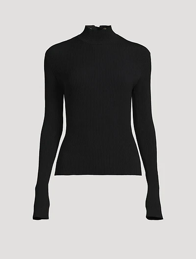 Lace-Up Sweater