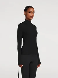 Lace-Up Sweater