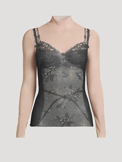 Trompe L'œil Lingerie Top