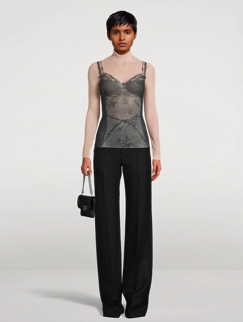 Trompe L'œil Lingerie Top