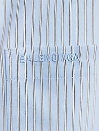 Tie-Cuff Shirt Stripe Print