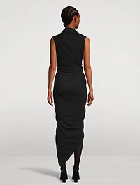Draped Crêpe Jersey Dress