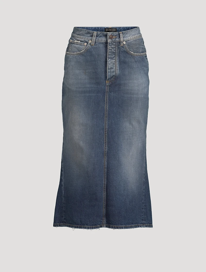 Denim Midi Skirt