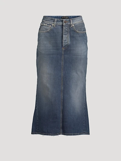 Denim Midi Skirt
