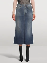 Denim Midi Skirt