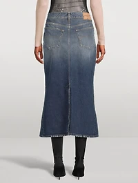 Denim Midi Skirt