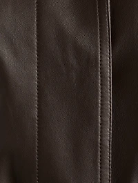 Ryota Leather Trench Coat