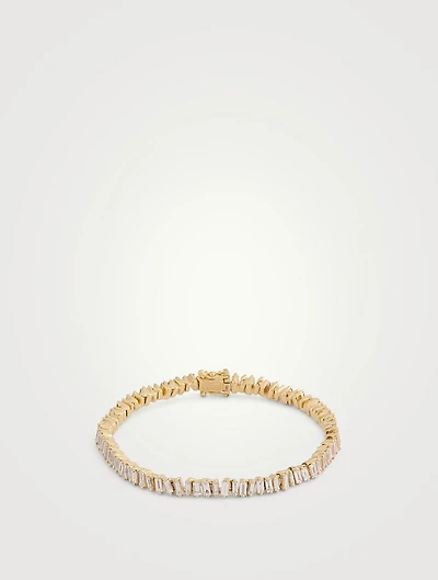 18K Gold Classic Diamond Tennis Bracelet