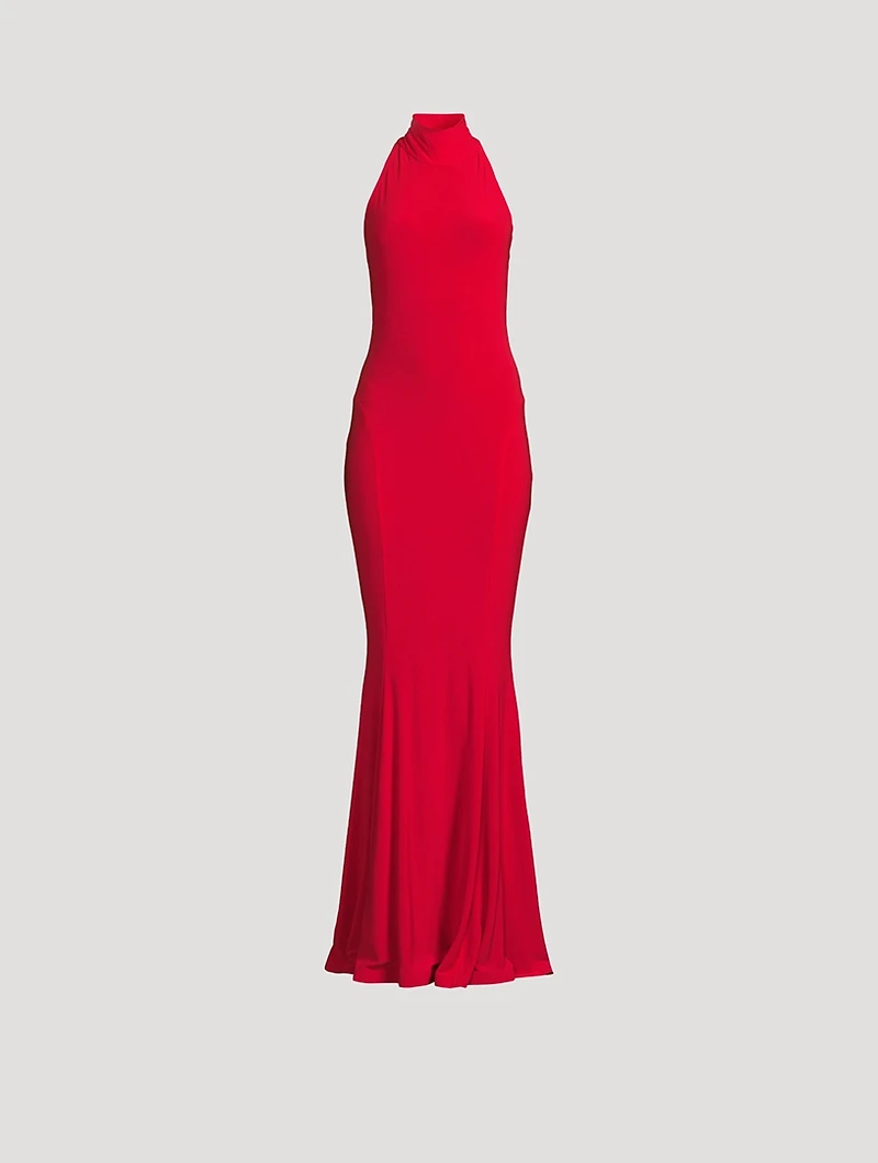 Halter Fishtail Gown