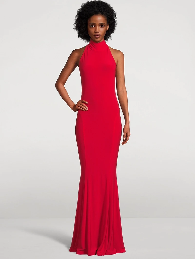 Halter Fishtail Gown