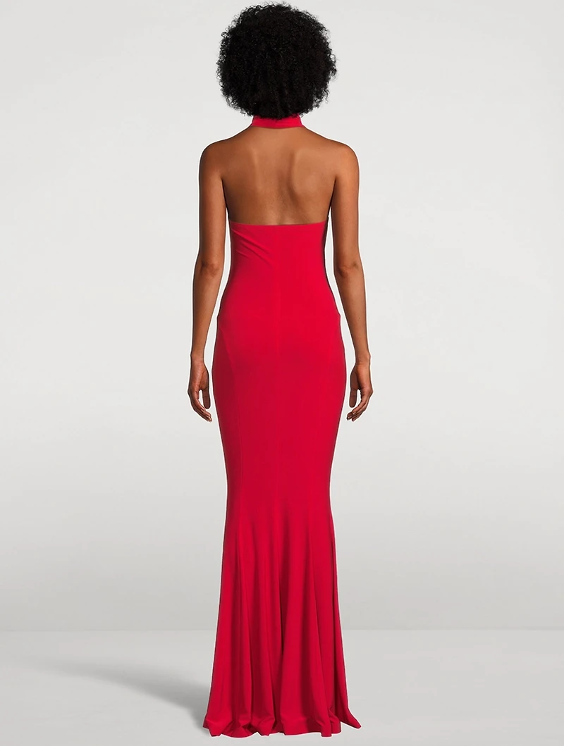 Halter Fishtail Gown