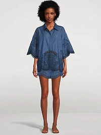 Coco Embroidered Denim Shirt