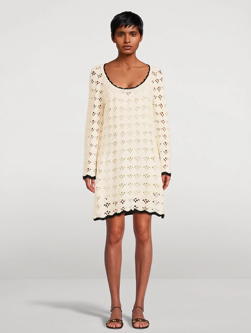 Rhiannon Crochet Mini Dress