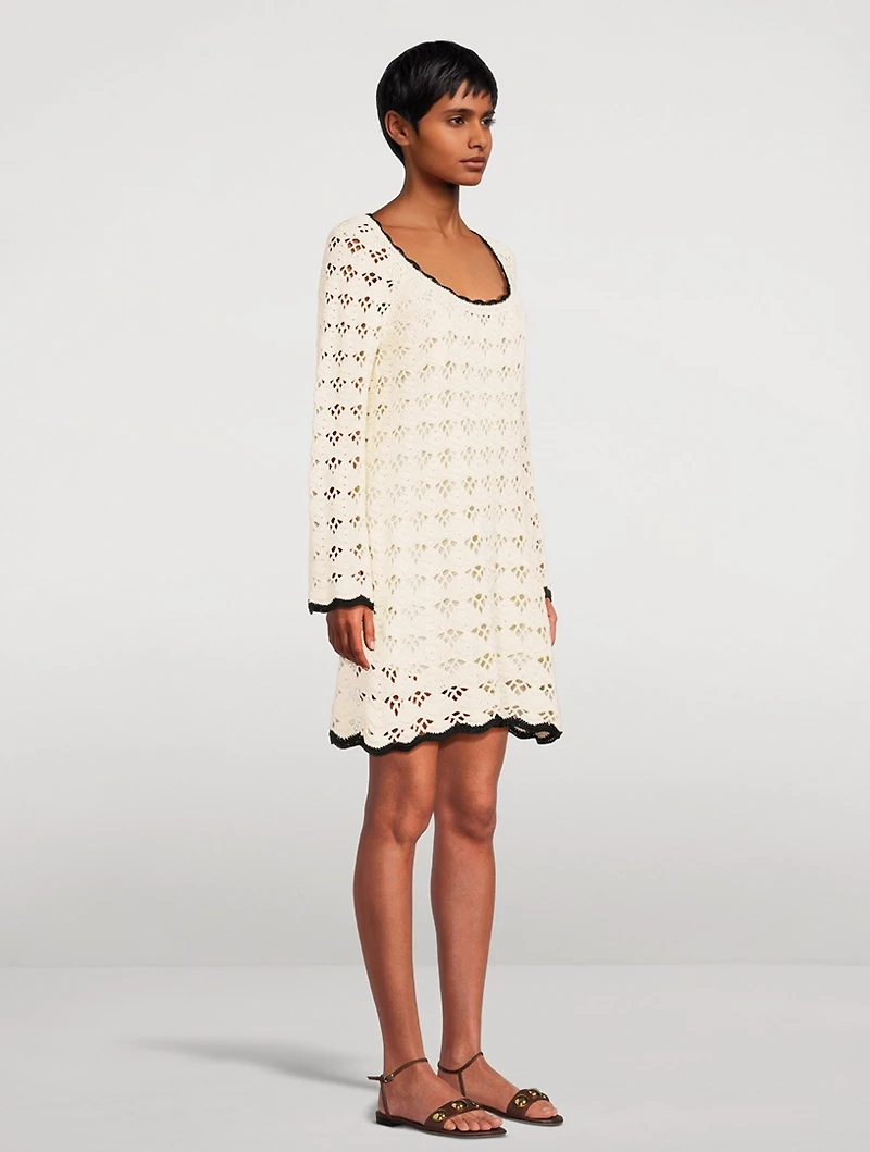 Rhiannon Crochet Mini Dress
