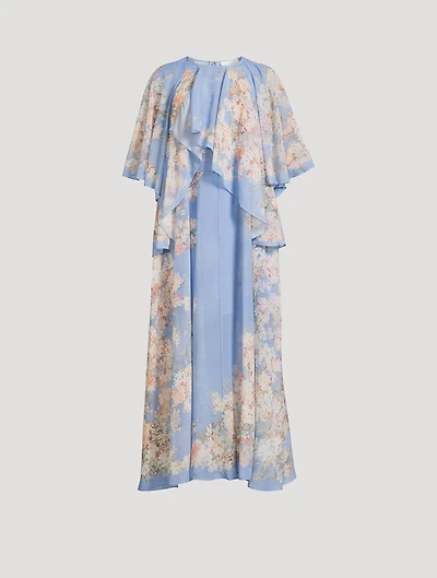 Cascadian Tiered Maxi Dress Floral Print