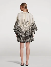 Rhiannon Silk Mini Dress Paisley Print