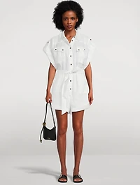 Rhiannon Belted Linen Jumpsuit