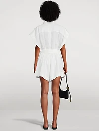 Rhiannon Belted Linen Jumpsuit