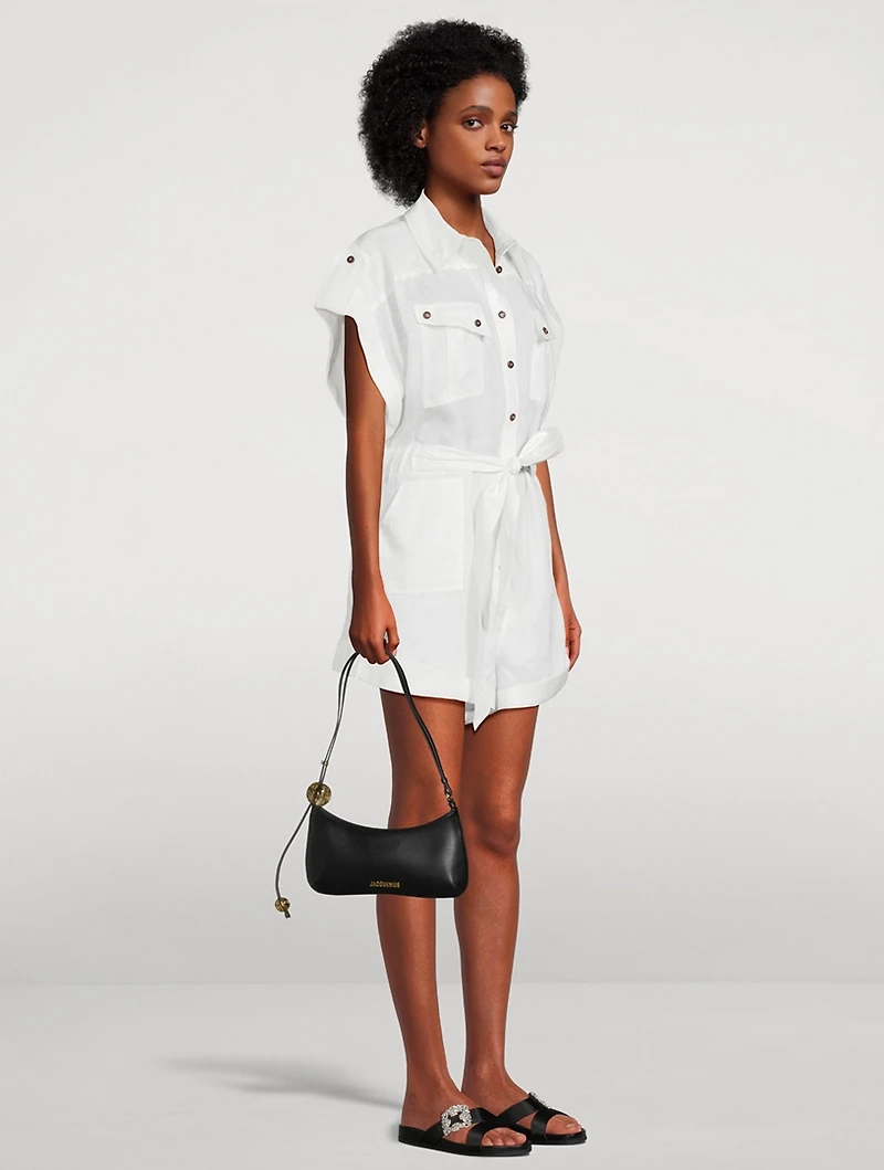 Rhiannon Belted Linen Jumpsuit