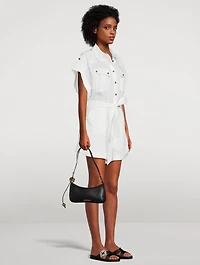 Rhiannon Belted Linen Jumpsuit