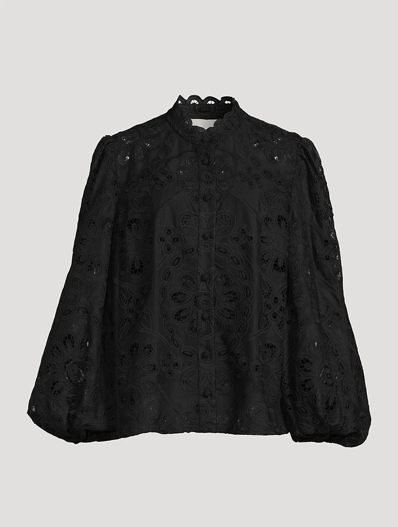 Rhiannon Embroidered Lace Shirt