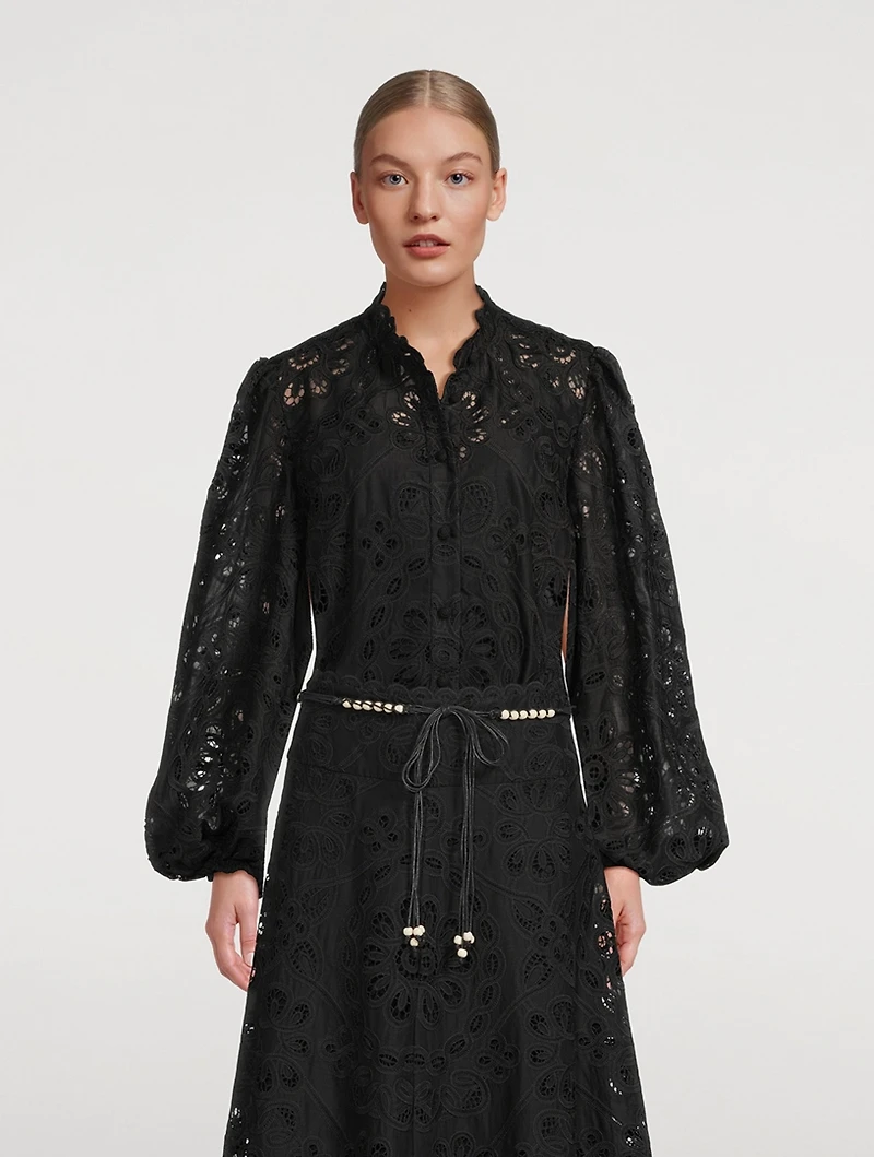 Rhiannon Embroidered Lace Shirt
