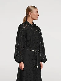 Rhiannon Embroidered Lace Shirt