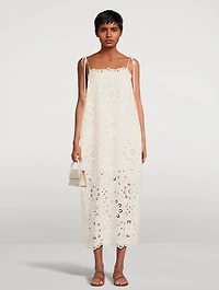Rhiannon Embroidered Lace Midi Dress