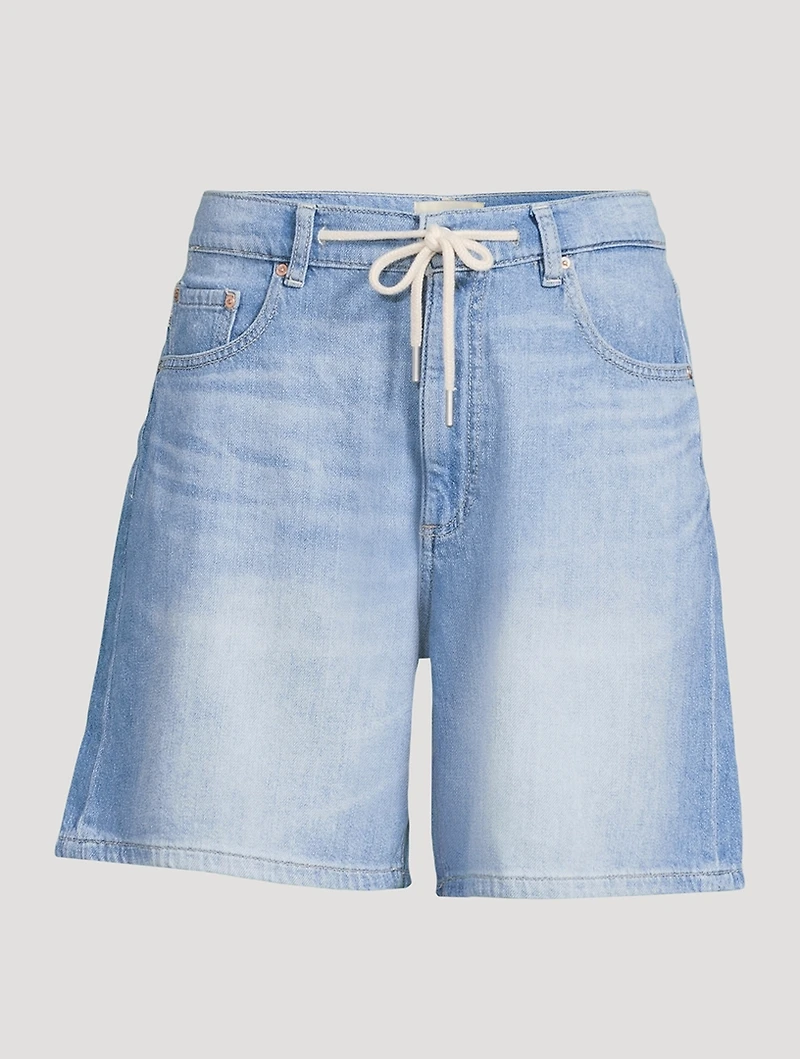 Taylor Drawstring Denim Shorts