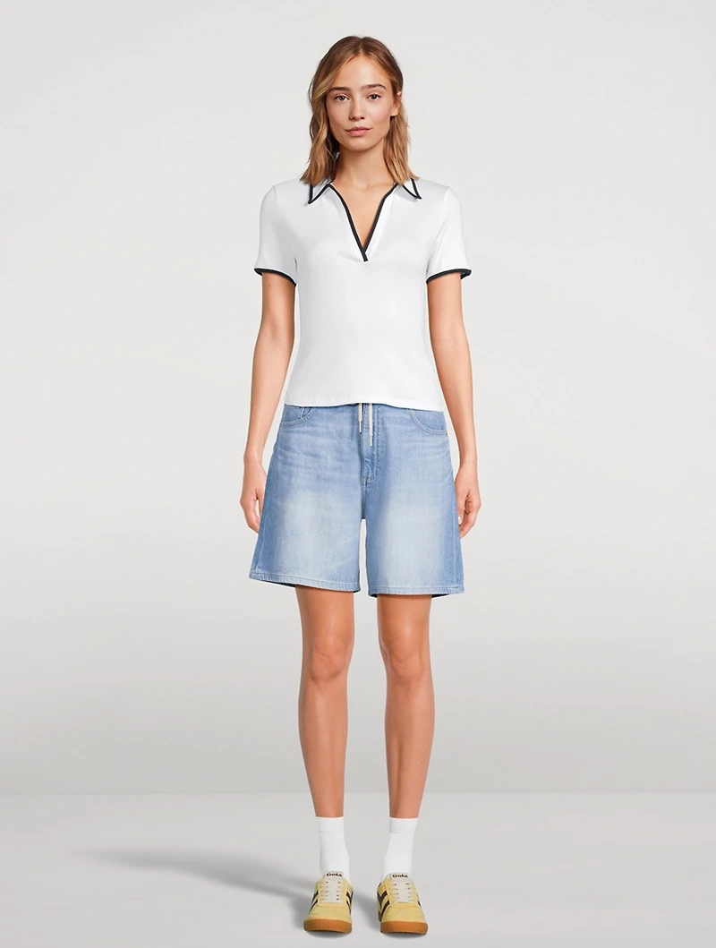 Taylor Drawstring Denim Shorts