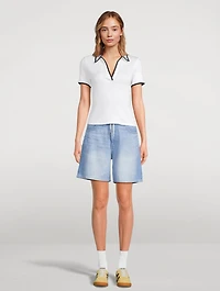Taylor Drawstring Denim Shorts