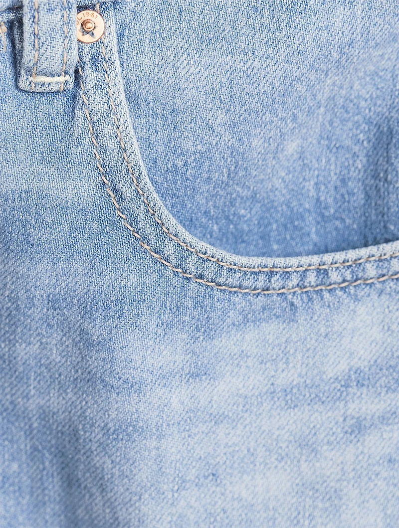 Taylor Drawstring Denim Shorts