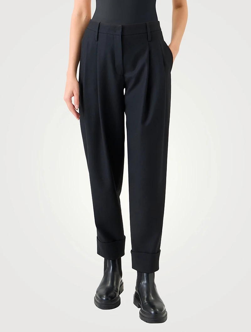 Franklyn Tapered Wool Trousers